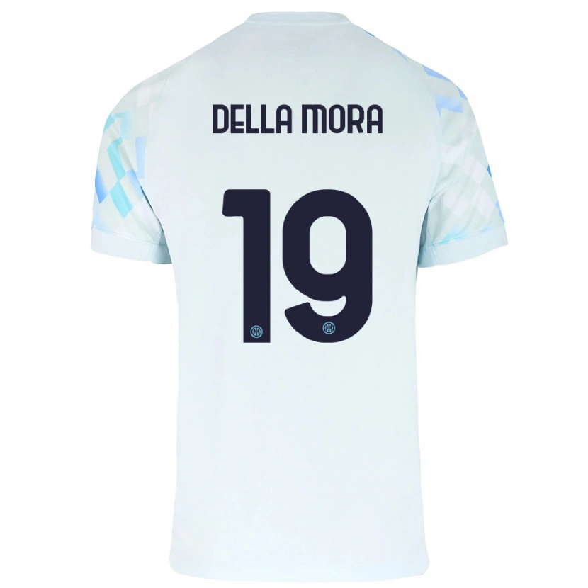 Danxen Criança Camisola Tommaso Della Mora #19 Branco Azul Alternativa 2025/26 Camisa Brasil