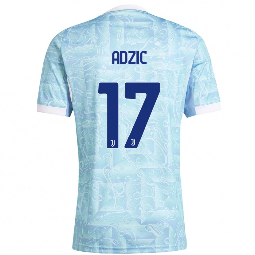 Danxen Criança Camisola Vasilije Adžić #17 Azul Celeste Amarelo Alternativa 2025/26 Camisa Brasil