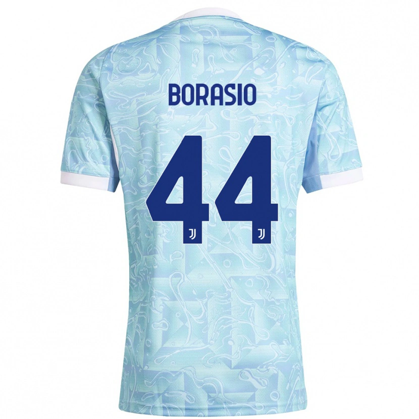 Danxen Criança Camisola Benit Borasio #44 Azul Celeste Amarelo Alternativa 2025/26 Camisa Brasil
