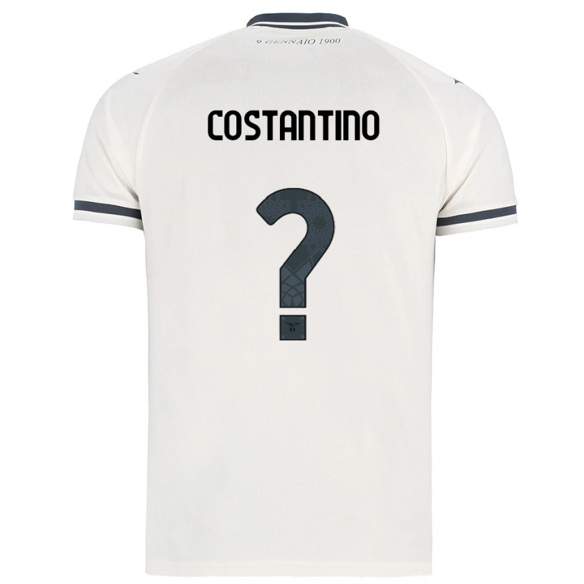 Danxen Criança Camisola Davide Costantino #0 Branco Marinho Alternativa 2025/26 Camisa Brasil