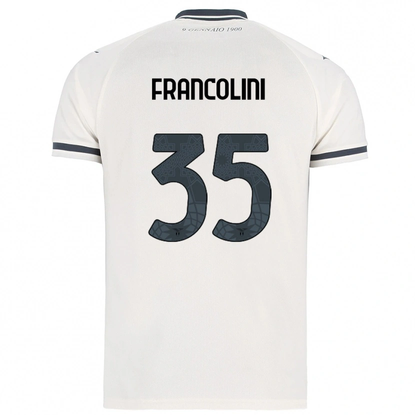 Danxen Criança Camisola Alice Francolini #35 Branco Marinho Alternativa 2025/26 Camisa Brasil