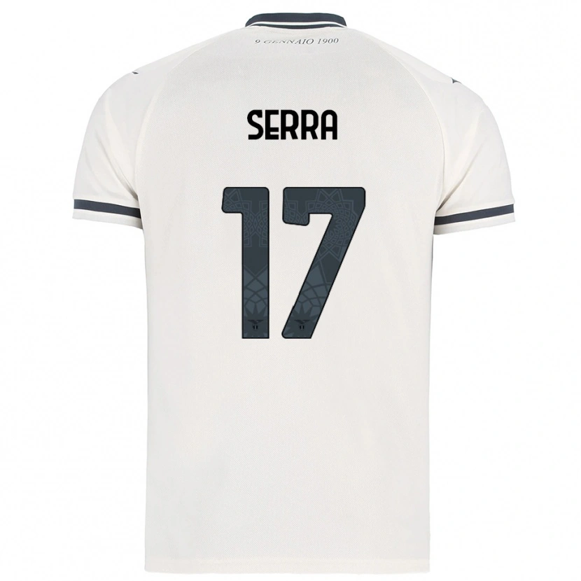 Danxen Criança Camisola Federico Serra #17 Branco Marinho Alternativa 2025/26 Camisa Brasil