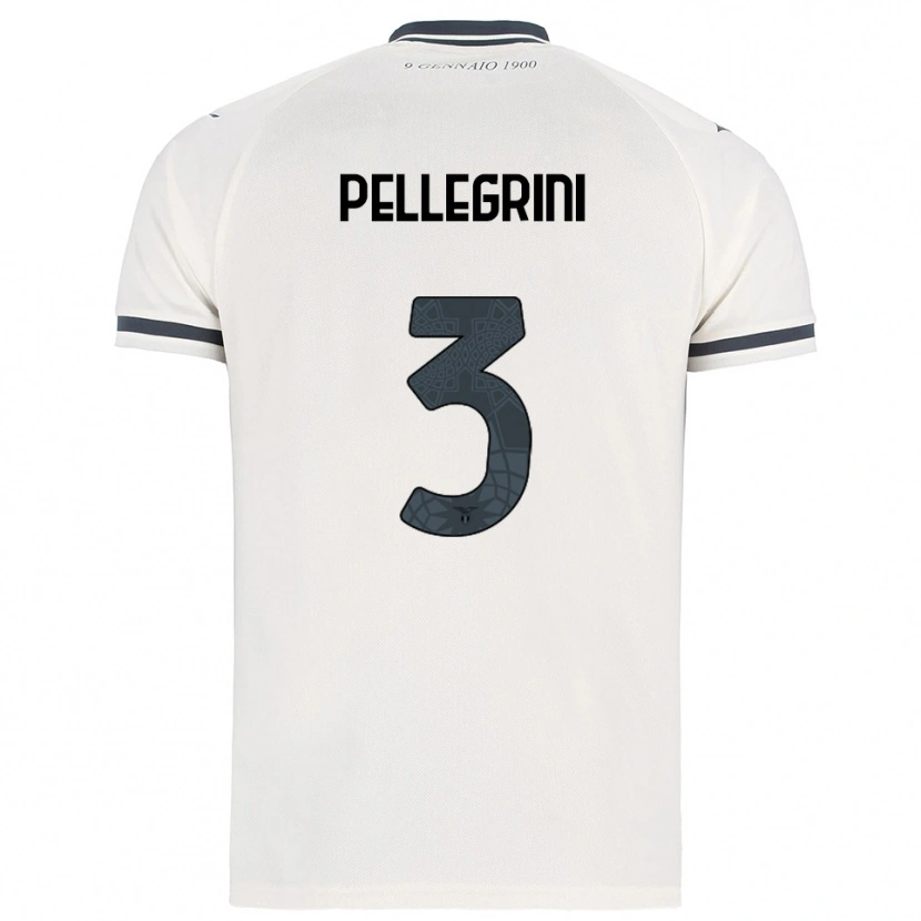 Danxen Criança Camisola Luca Pellegrini #3 Branco Marinho Alternativa 2025/26 Camisa Brasil