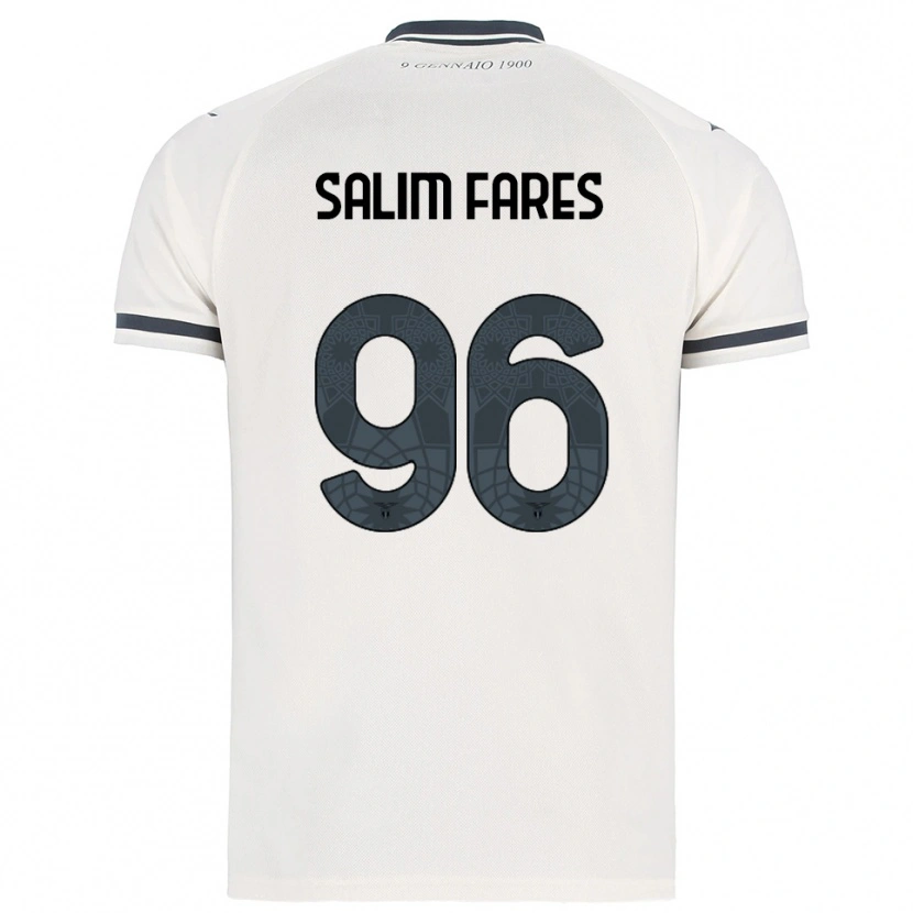Danxen Criança Camisola Mohamed Salim Fares #96 Branco Marinho Alternativa 2025/26 Camisa Brasil