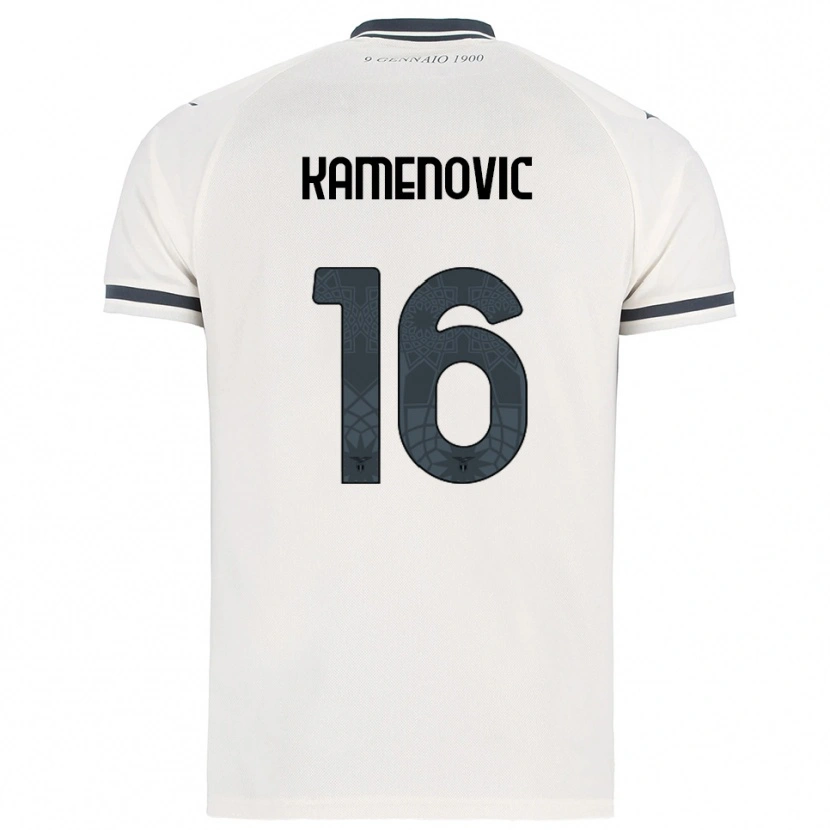 Danxen Criança Camisola Dimitrije Kamenovic #16 Branco Marinho Alternativa 2025/26 Camisa Brasil