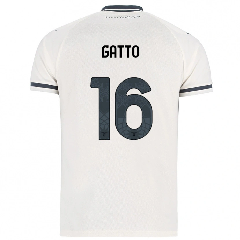 Danxen Criança Camisola Francesco Gatto #16 Branco Marinho Alternativa 2025/26 Camisa Brasil