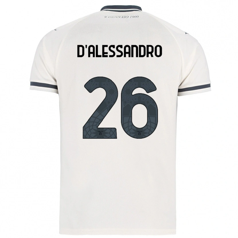 Danxen Criança Camisola Mattya D'alessandro #26 Branco Marinho Alternativa 2025/26 Camisa Brasil