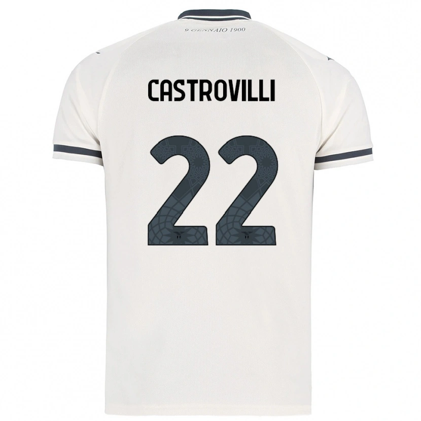 Danxen Criança Camisola Gaetano Castrovilli #22 Branco Marinho Alternativa 2025/26 Camisa Brasil