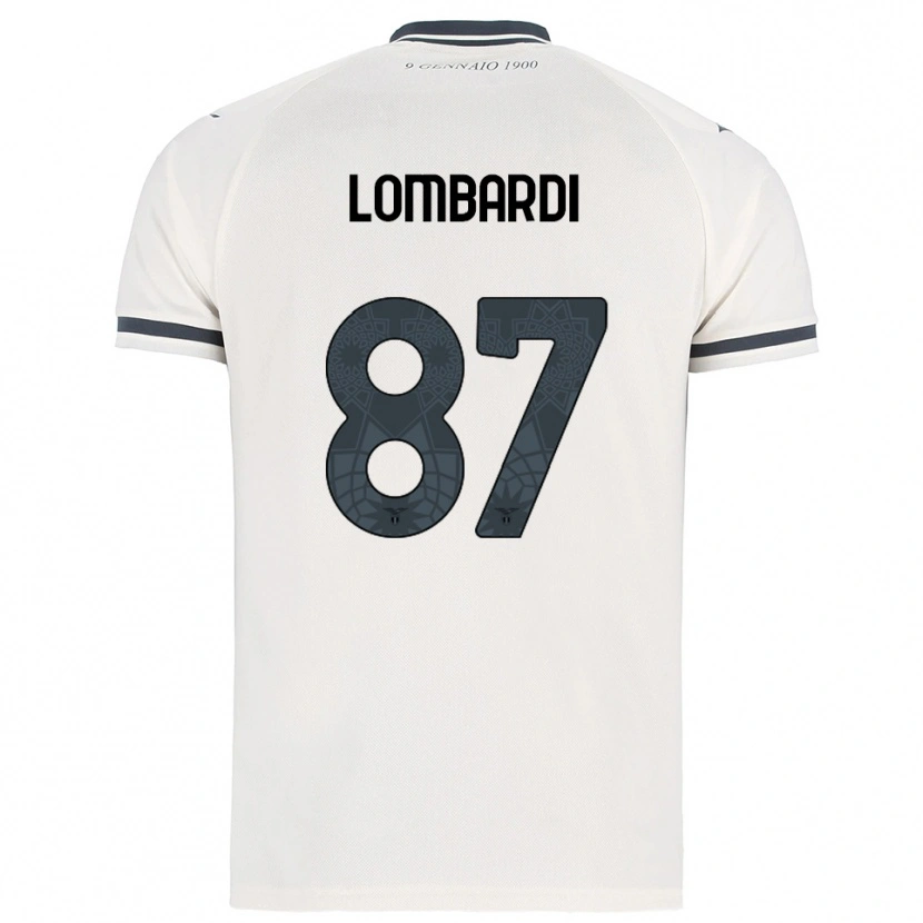 Danxen Criança Camisola Cristiano Lombardi #87 Branco Marinho Alternativa 2025/26 Camisa Brasil