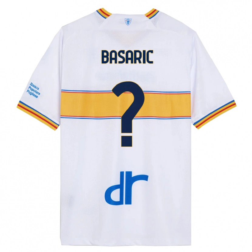 Danxen Criança Camisola Ben Basaric #0 Branco Amarelo Alternativa 2025/26 Camisa Brasil