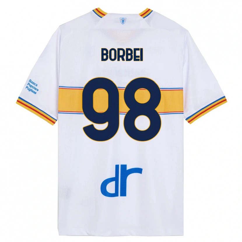 Danxen Criança Camisola Alexandru Borbei #98 Branco Amarelo Alternativa 2025/26 Camisa Brasil