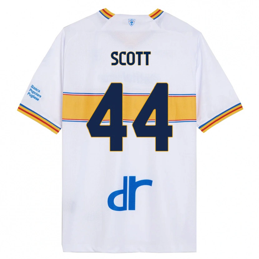 Danxen Criança Camisola Elijah Scott #44 Branco Amarelo Alternativa 2025/26 Camisa Brasil