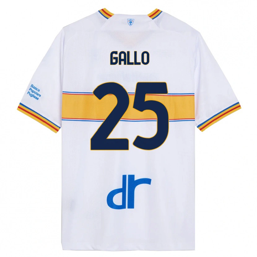 Danxen Criança Camisola Antonino Gallo #25 Branco Amarelo Alternativa 2025/26 Camisa Brasil