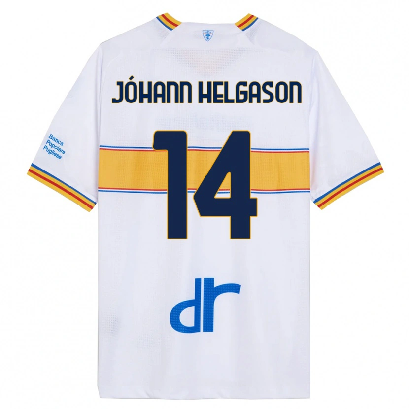 Danxen Criança Camisola Thórir Jóhann Helgason #14 Branco Amarelo Alternativa 2025/26 Camisa Brasil
