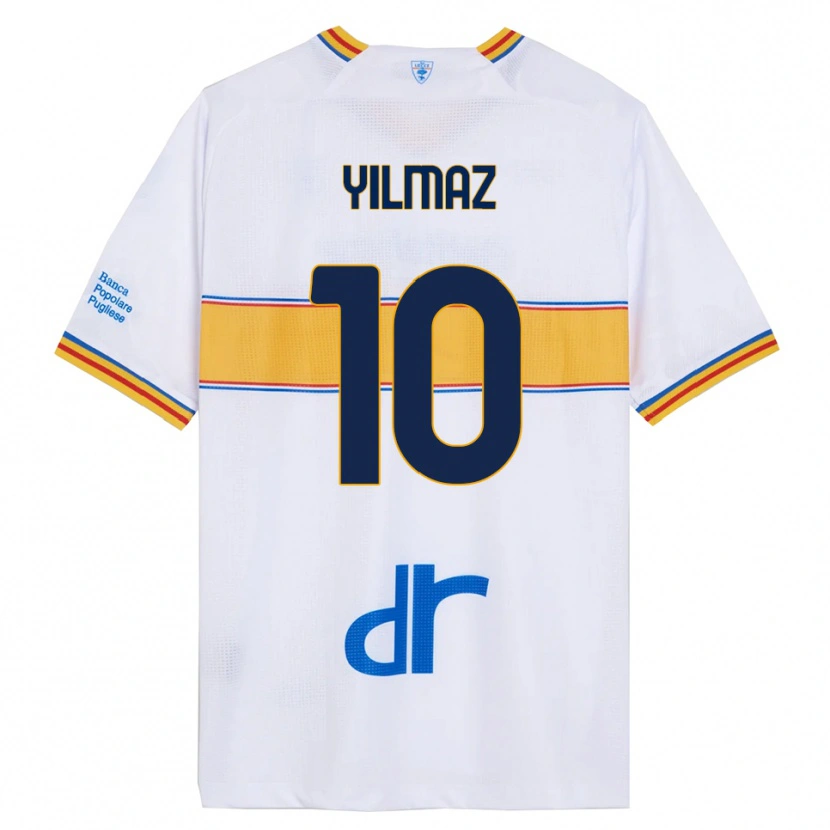 Danxen Criança Camisola Enes Yilmaz #10 Branco Amarelo Alternativa 2025/26 Camisa Brasil