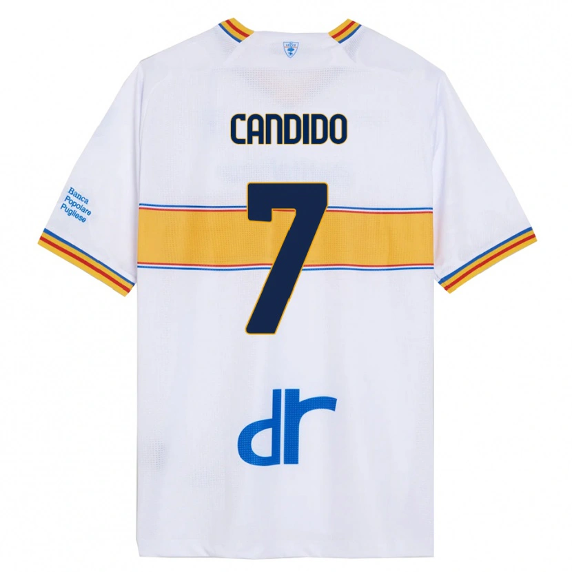 Danxen Criança Camisola Filippo Candido #7 Branco Amarelo Alternativa 2025/26 Camisa Brasil