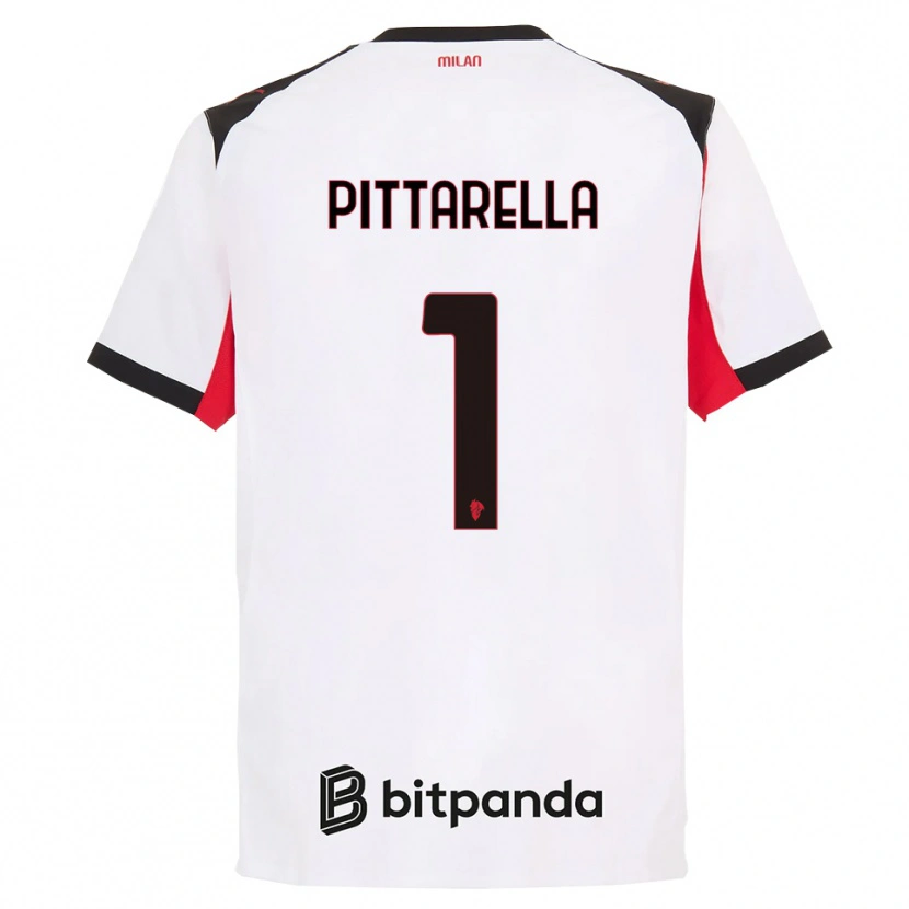 Danxen Criança Camisola Matteo Pittarella #1 Branco Preto Alternativa 2025/26 Camisa Brasil