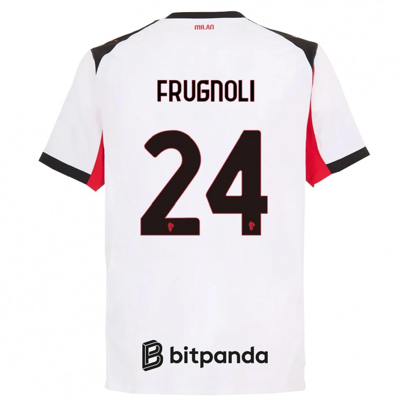 Danxen Criança Camisola Leonardo Frugnoli #24 Branco Preto Alternativa 2025/26 Camisa Brasil