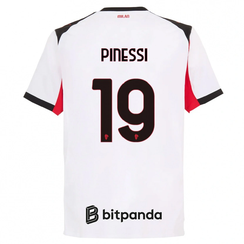 Danxen Criança Camisola Riccardo Pinessi #19 Branco Preto Alternativa 2025/26 Camisa Brasil