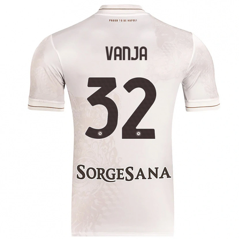 Danxen Criança Camisola Vanja Milinković-Savić #32 Champagne Marrom Alternativa 2025/26 Camisa Brasil