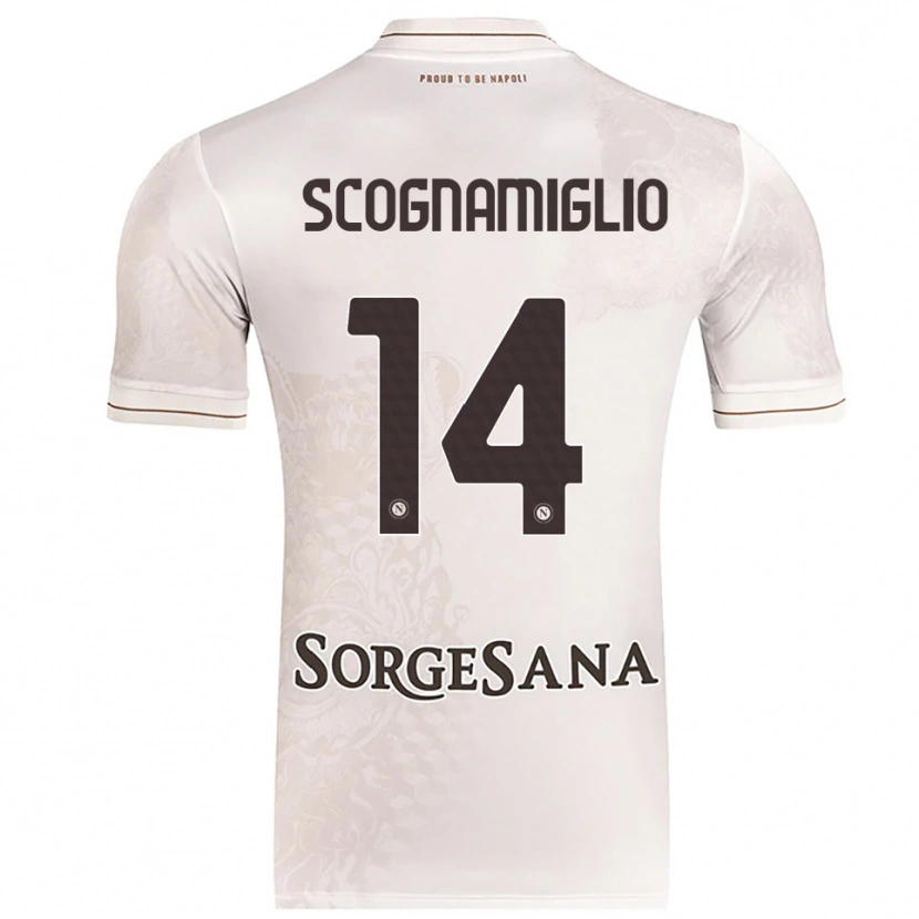 Danxen Criança Camisola Fabio Scognamiglio #14 Champagne Marrom Alternativa 2025/26 Camisa Brasil