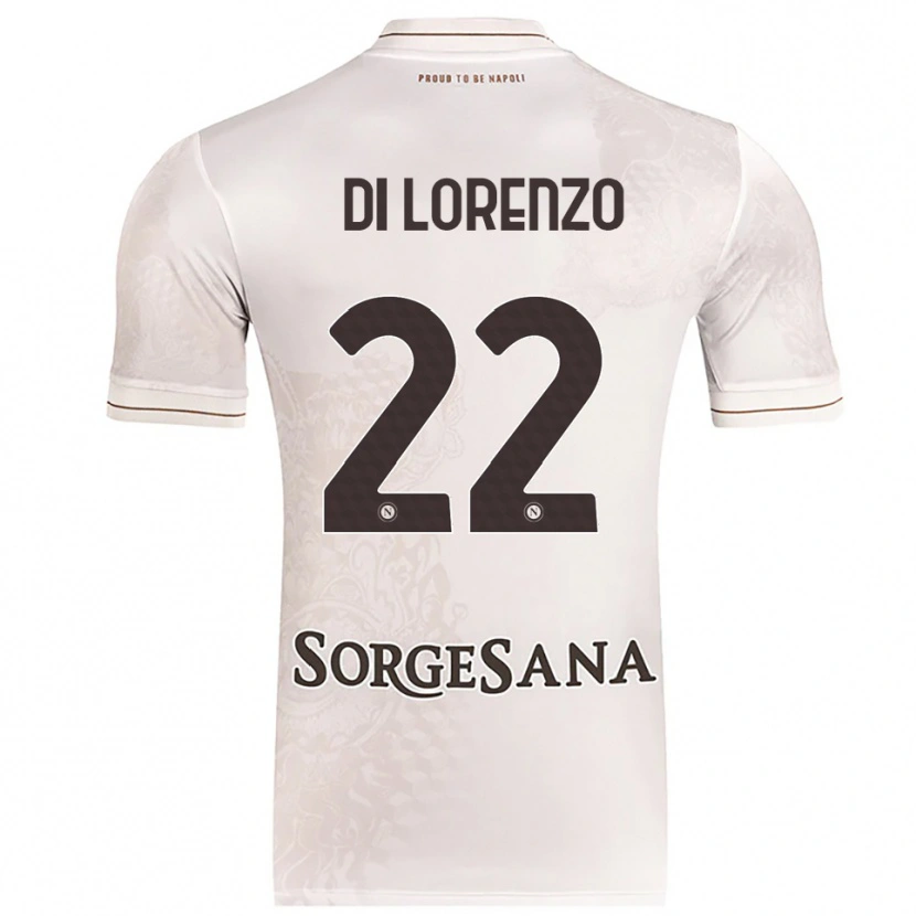 Danxen Criança Camisola Giovanni Di Lorenzo #22 Champagne Marrom Alternativa 2025/26 Camisa Brasil