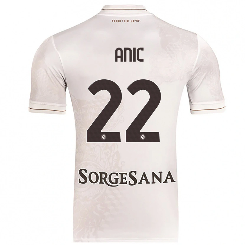 Danxen Criança Camisola Ivan Anic #22 Champagne Marrom Alternativa 2025/26 Camisa Brasil