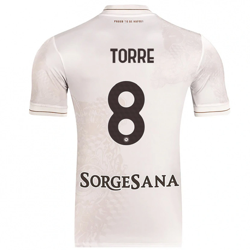 Danxen Criança Camisola Christian Torre #8 Champagne Marrom Alternativa 2025/26 Camisa Brasil