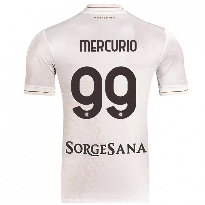 Danxen Criança Camisola Giovanni Mercurio #99 Champagne Marrom Alternativa 2025/26 Camisa Brasil