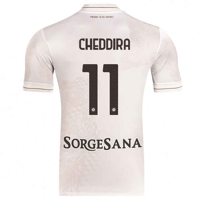 Danxen Criança Camisola Walid Cheddira #11 Champagne Marrom Alternativa 2025/26 Camisa Brasil