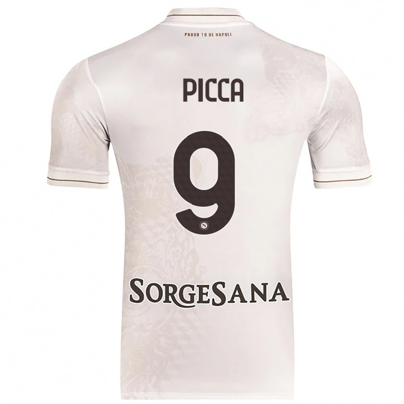 Danxen Criança Camisola Luigi Picca #9 Champagne Marrom Alternativa 2025/26 Camisa Brasil