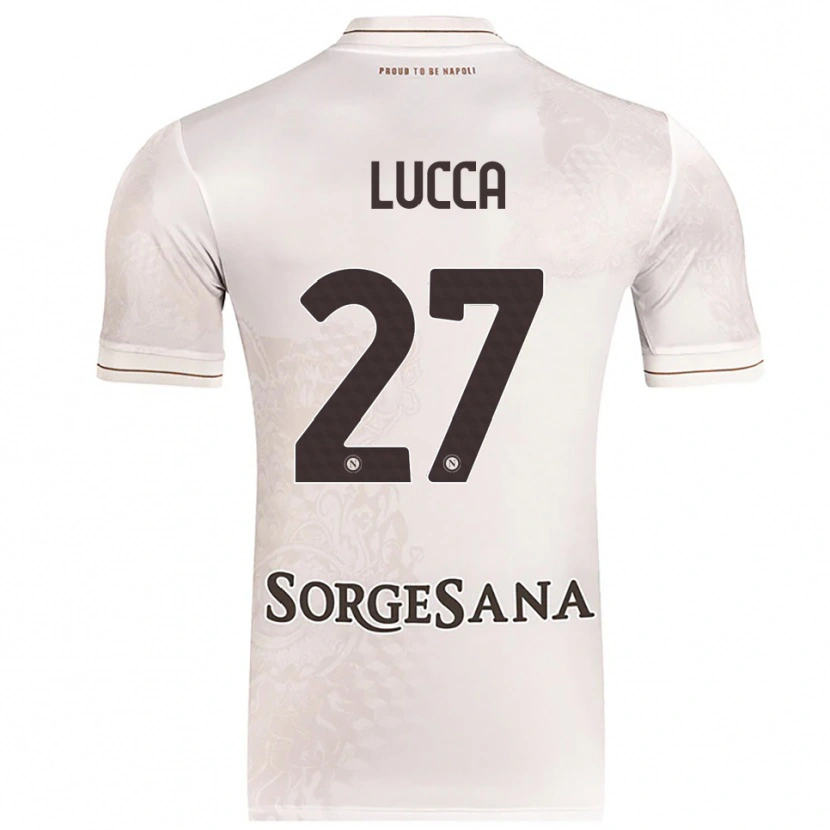Danxen Criança Camisola Lorenzo Lucca #27 Champagne Marrom Alternativa 2025/26 Camisa Brasil