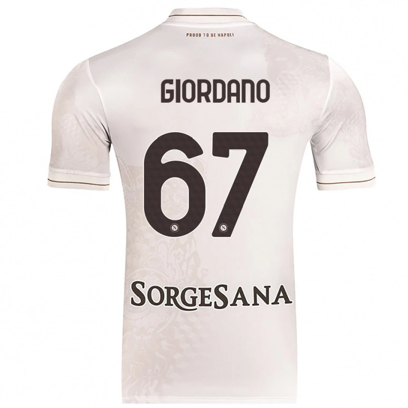 Danxen Criança Camisola Michela Giordano #67 Champagne Marrom Alternativa 2025/26 Camisa Brasil