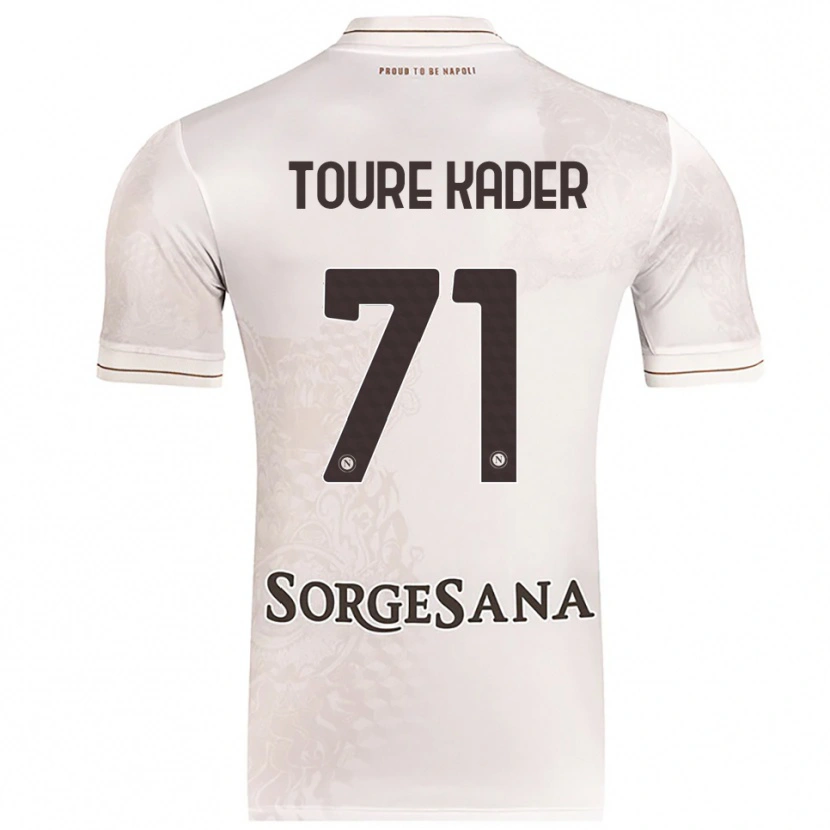 Danxen Criança Camisola Aziz Toure Kader #71 Champagne Marrom Alternativa 2025/26 Camisa Brasil