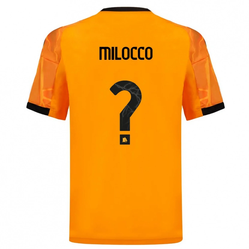 Danxen Criança Camisola Matias Milocco #0 Laranja Preto Alternativa 2025/26 Camisa Brasil