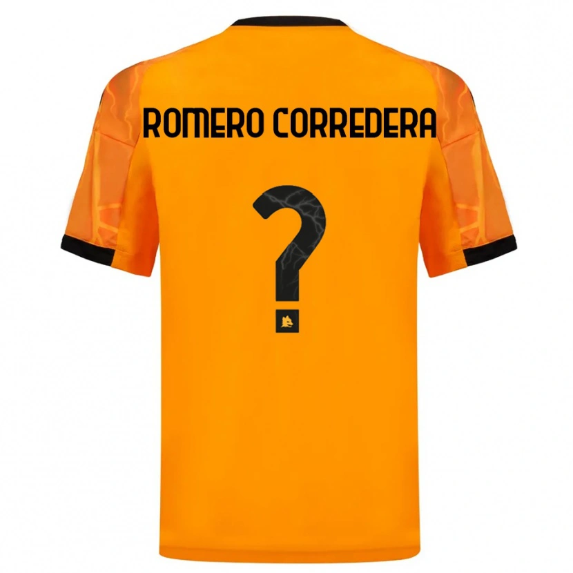 Danxen Criança Camisola Miguel Romero Corredera #0 Laranja Preto Alternativa 2025/26 Camisa Brasil