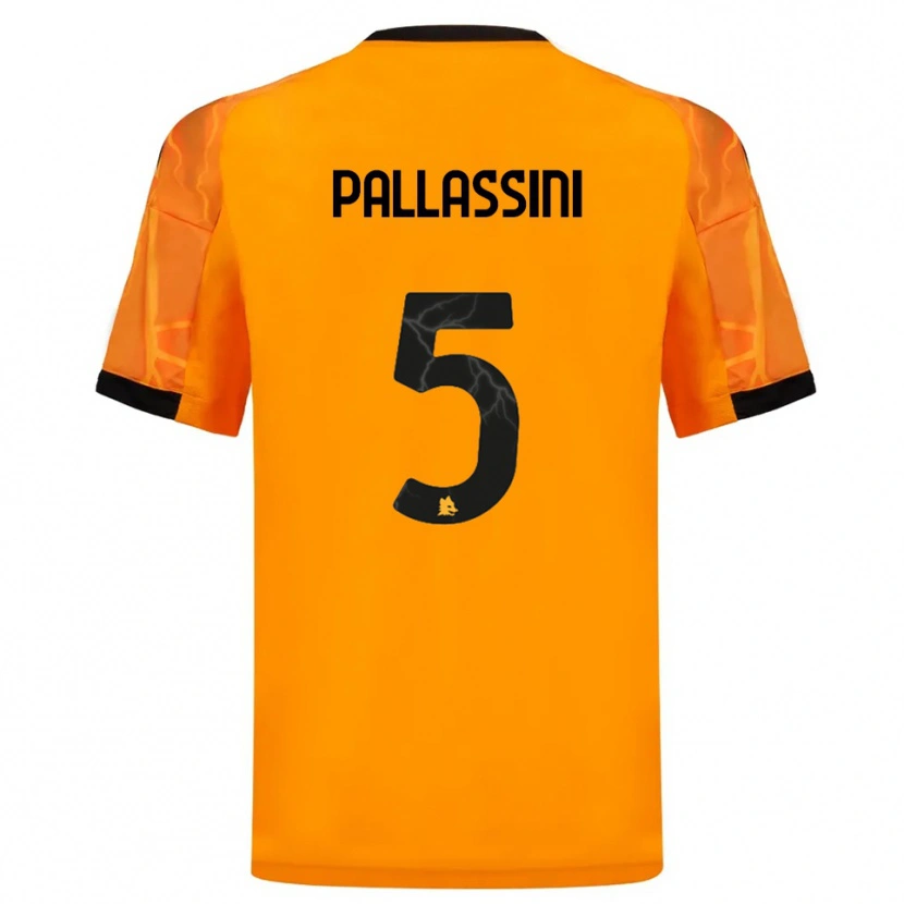Danxen Criança Camisola Luca Pallassini #5 Laranja Preto Alternativa 2025/26 Camisa Brasil