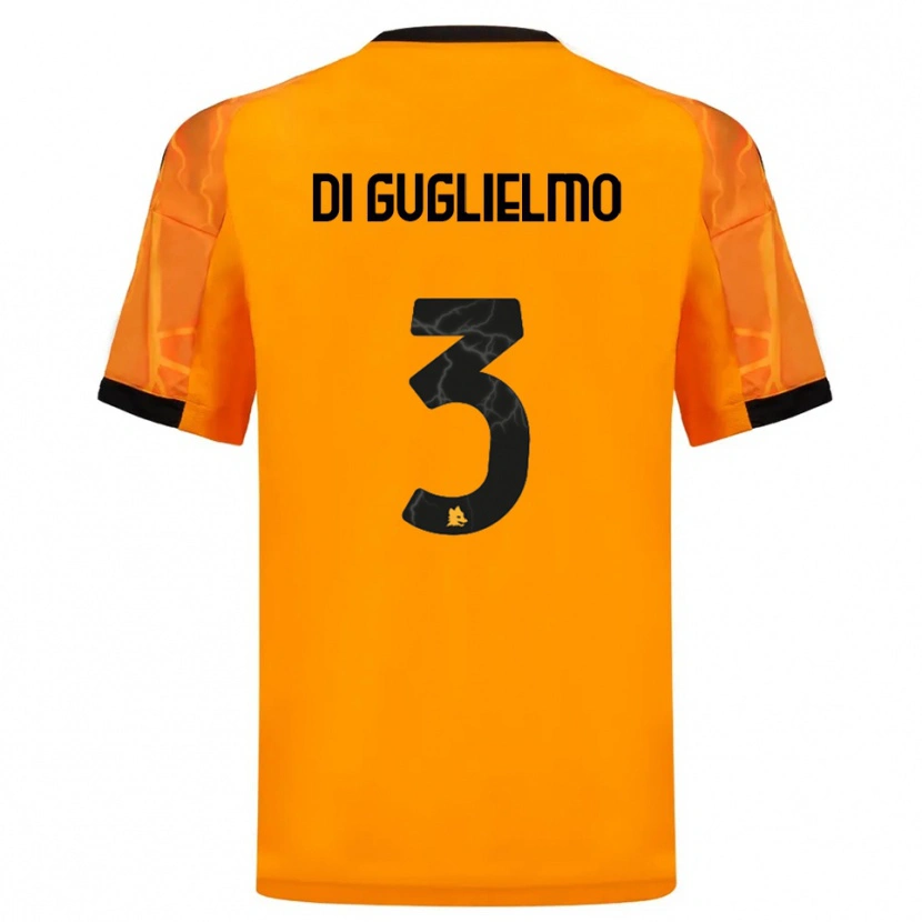 Danxen Criança Camisola Lucia Di Guglielmo #3 Laranja Preto Alternativa 2025/26 Camisa Brasil