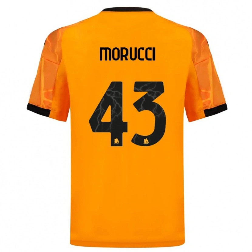 Danxen Criança Camisola Edoardo Morucci #43 Laranja Preto Alternativa 2025/26 Camisa Brasil