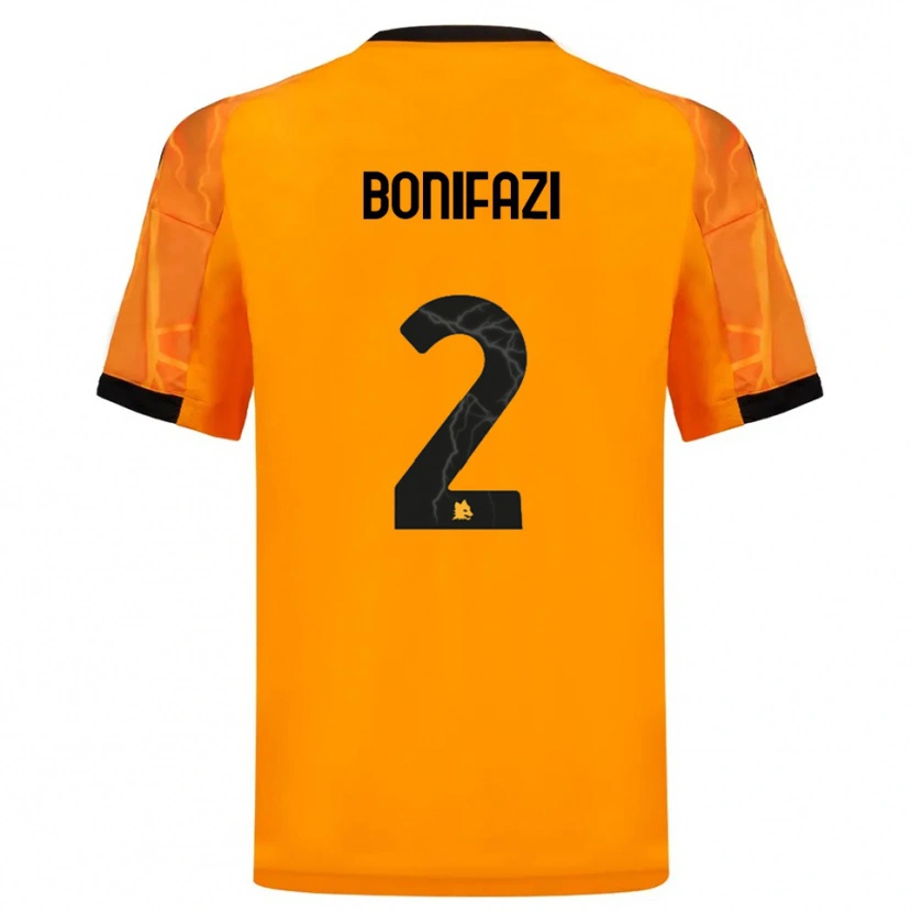 Danxen Criança Camisola Giampaolo Bonifazi #2 Laranja Preto Alternativa 2025/26 Camisa Brasil