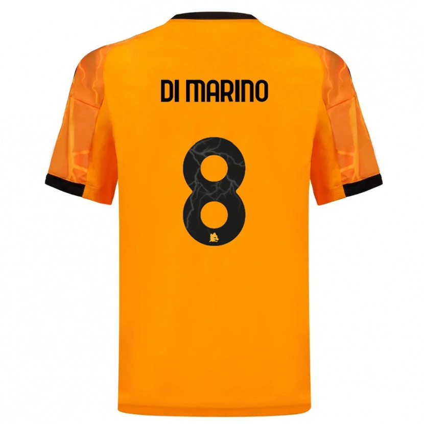 Danxen Criança Camisola Baldo Di Marino #8 Laranja Preto Alternativa 2025/26 Camisa Brasil