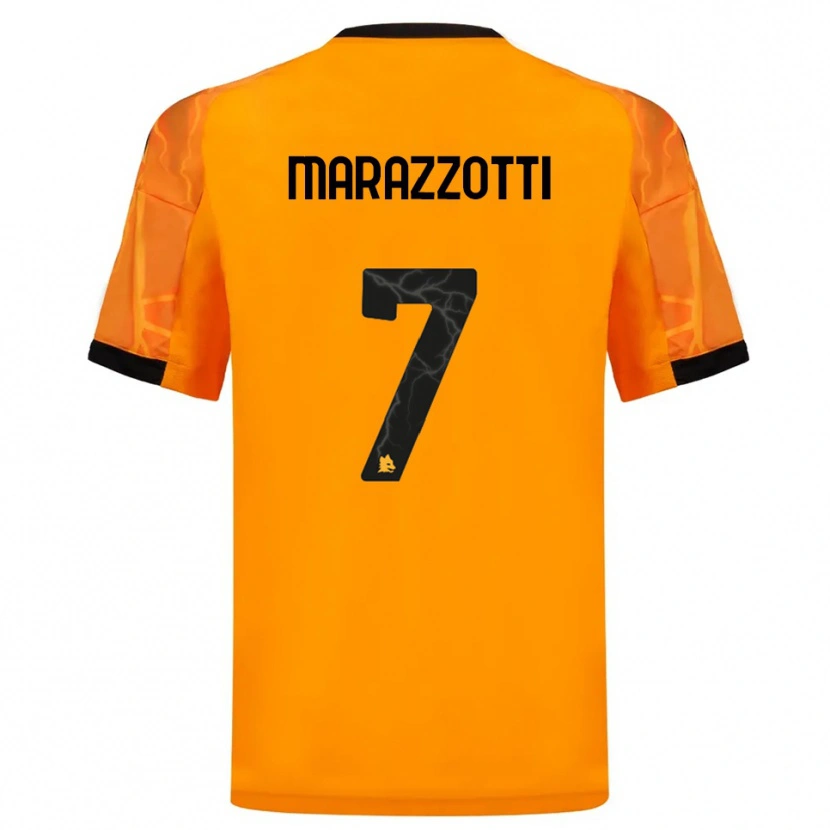 Danxen Criança Camisola Fabrizio Marazzotti #7 Laranja Preto Alternativa 2025/26 Camisa Brasil