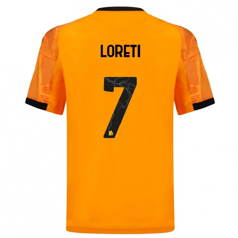 Danxen Criança Camisola Mirko Loreti #7 Laranja Preto Alternativa 2025/26 Camisa Brasil