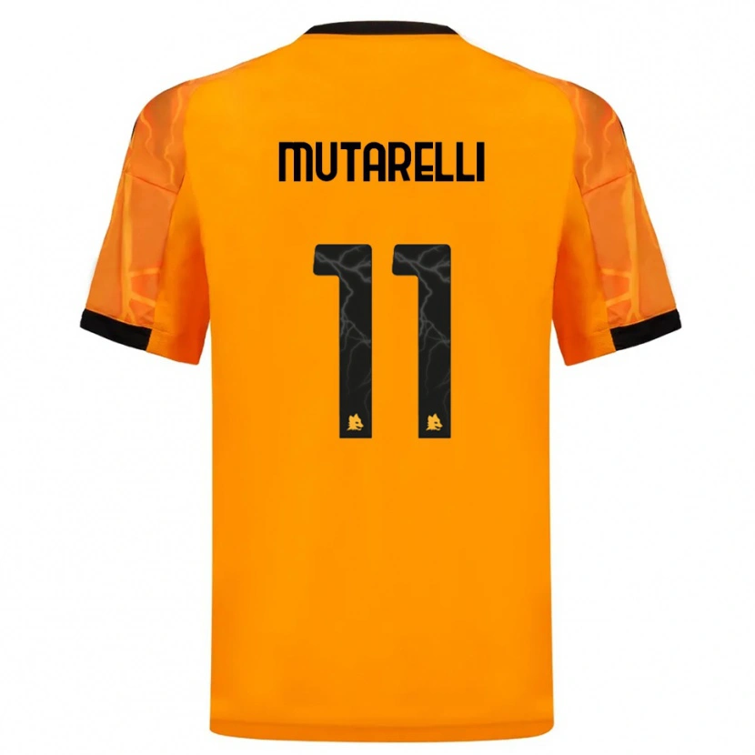 Danxen Criança Camisola Matteo Mutarelli #11 Laranja Preto Alternativa 2025/26 Camisa Brasil