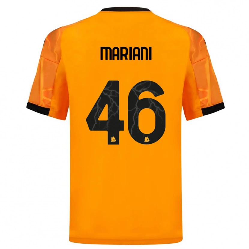 Danxen Criança Camisola Christian Mariani #46 Laranja Preto Alternativa 2025/26 Camisa Brasil