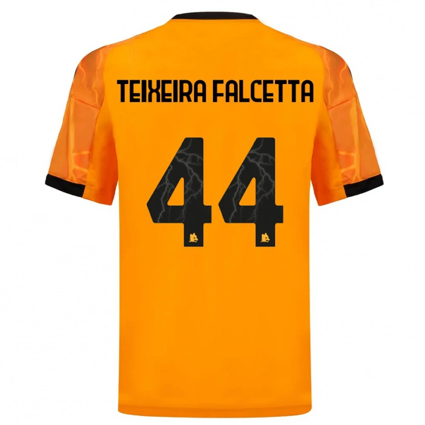 Danxen Criança Camisola Pietro Teixeira Falcetta #44 Laranja Preto Alternativa 2025/26 Camisa Brasil