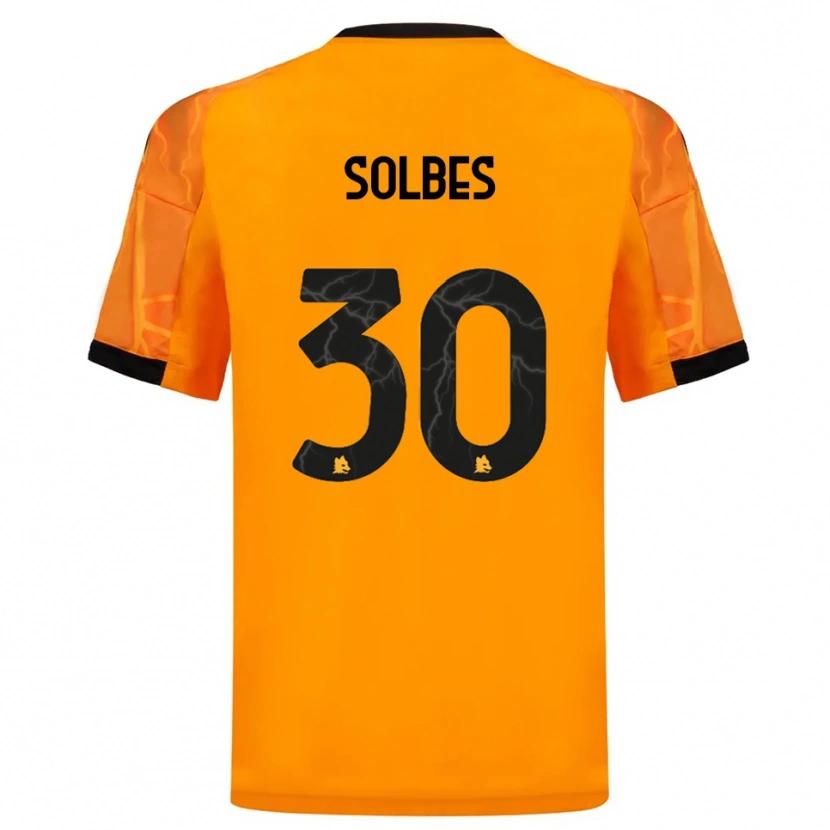 Danxen Criança Camisola Ricardo Solbes #30 Laranja Preto Alternativa 2025/26 Camisa Brasil