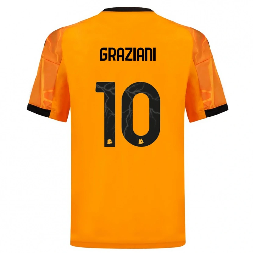 Danxen Criança Camisola Leonardo Graziani #10 Laranja Preto Alternativa 2025/26 Camisa Brasil