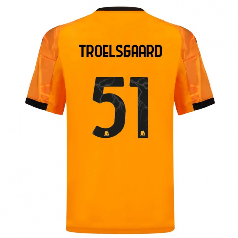 Danxen Criança Camisola Sanne Troelsgaard Nielsen #51 Laranja Preto Alternativa 2025/26 Camisa Brasil