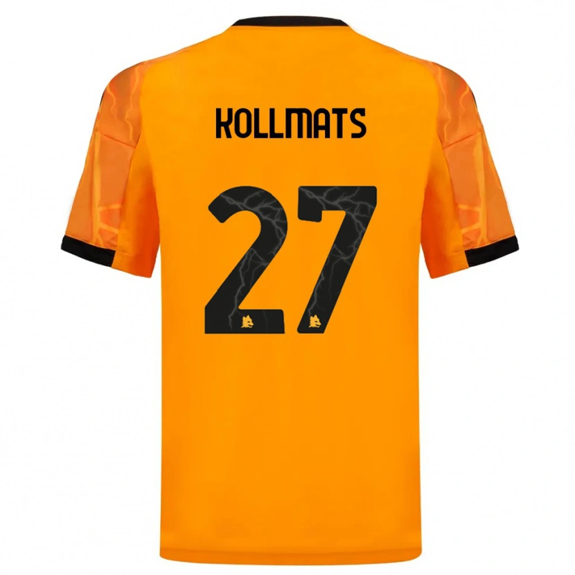 Danxen Criança Camisola Beata Kollmats #27 Laranja Preto Alternativa 2025/26 Camisa Brasil